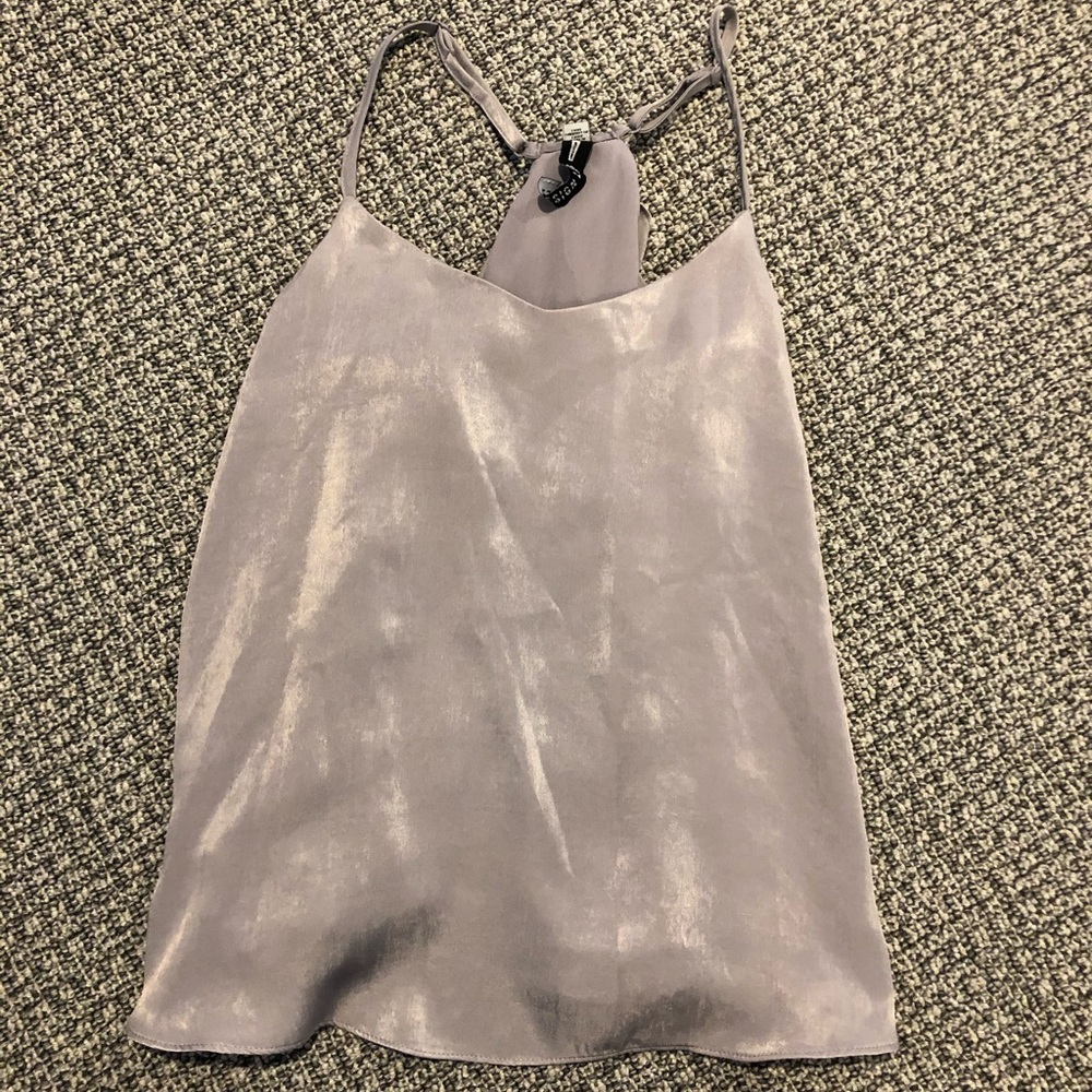 Purple Design Lab Ruffle Tank Top NEW